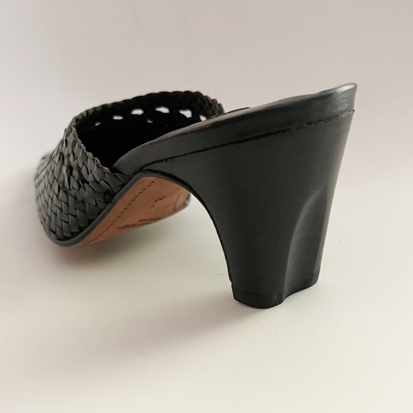 NWOT Donald J Pliner Lela Leather Woven Mule | Black - Picture 8 of 8